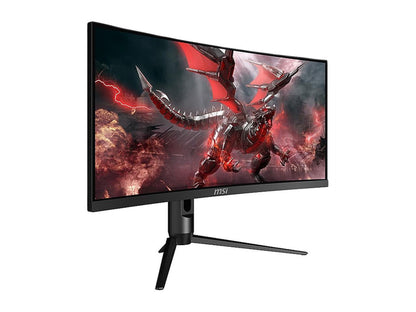 Optix MAG301CR2 29.5" WFHD Curved Screen LED Gaming LCD Monitor - 21:9, Black