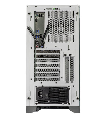 Argentux Custom Built Gaming Desktop PC White (Intel I7-10700F 8-Core, 16GB RAM, 512GB Pcie SSD + 1TB HDD (3.5), Radeon RX 6900 XT, Wifi, Bluetooth, 1Xusb 3.2, 1Xusb 3.0, 1Xhdmi, Win 10 Home)